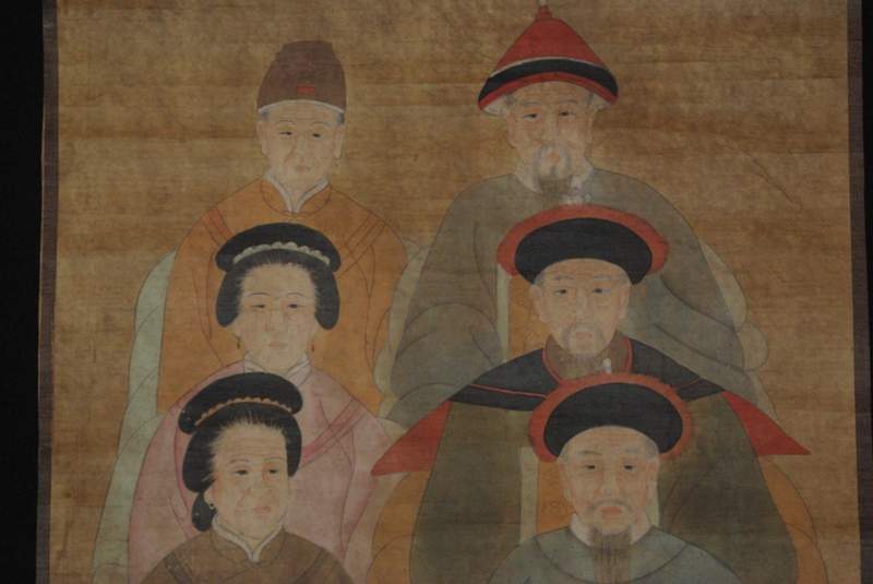 Chinesische Würdenträger 6 Personen Qing Dynastie 4