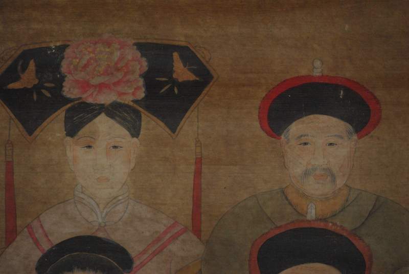 Chinesische Würdenträger 6 Personen Qing Dynastie 5