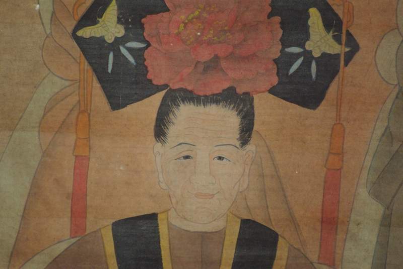 Chinesische Würdenträger Qing Dynastie 4 Personen 5