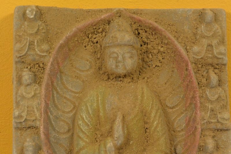 Chinesischen Terrakotta-Platte Großen Buddha 2