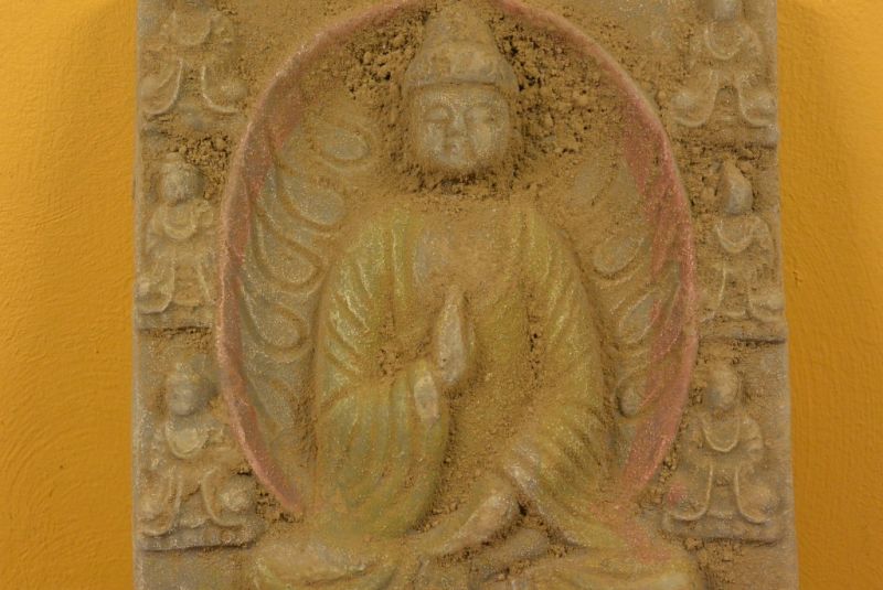 Chinesischen Terrakotta-Platte Großen Buddha 4