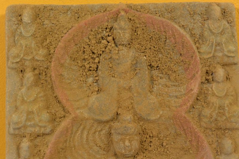 Chinesischen Terrakotta-Platte Meditation 2