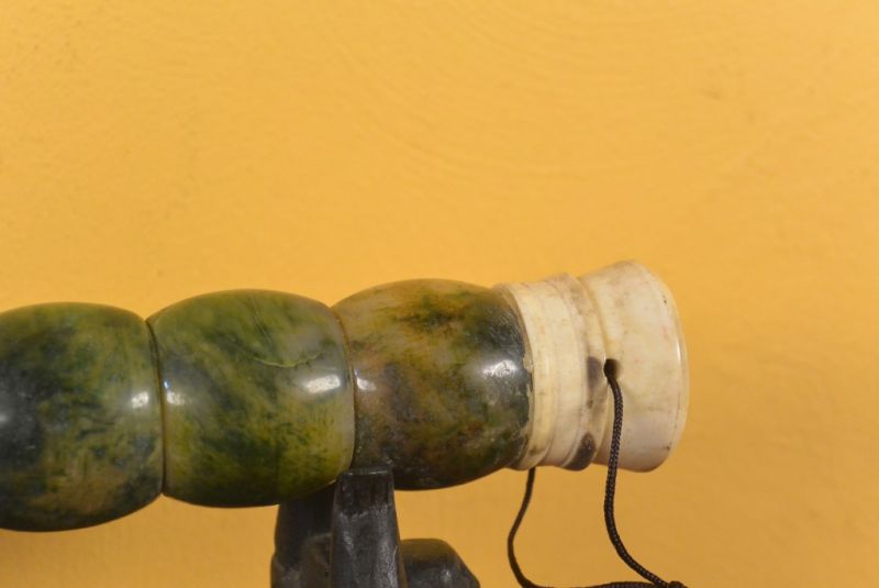 Chinesischer Kalligraphie Pinsel Stein Grün 4