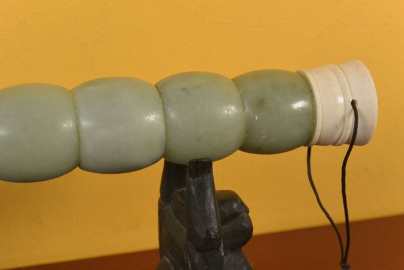 Chinesischer Kalligraphie Pinsel Stein Grüne Jade 4