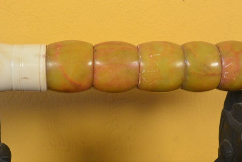 Chinesischer Kalligraphie Pinsel Stein Orange 3