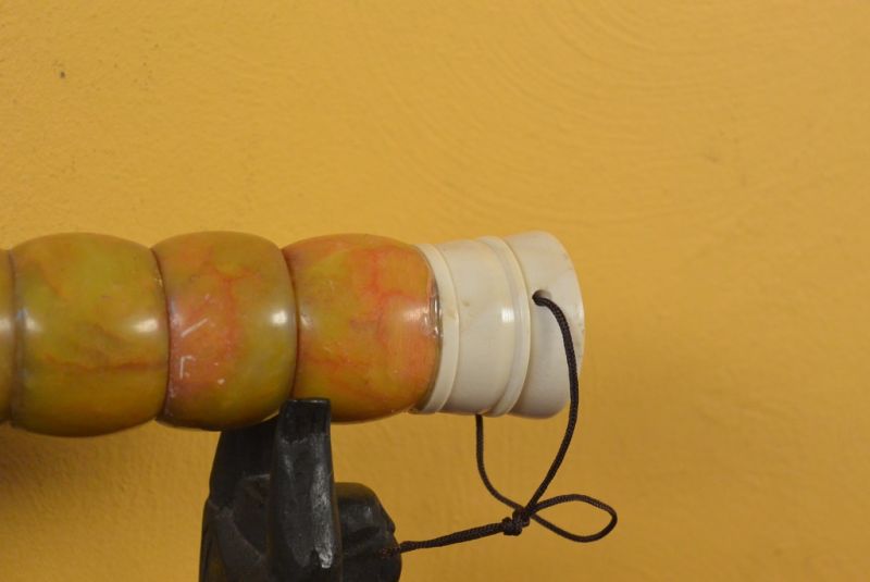 Chinesischer Kalligraphie Pinsel Stein Orange 4