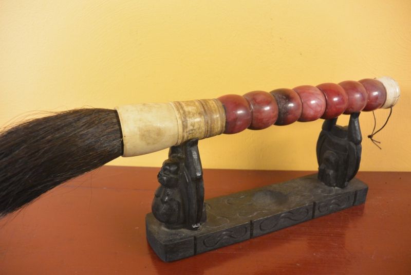 Chinesischer Kalligraphie Pinsel Stein Rot 5
