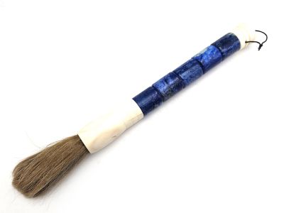 Chinesischer Kalligraphiepinsel aus Stein – Traditionelle Kunst - Navy blau
