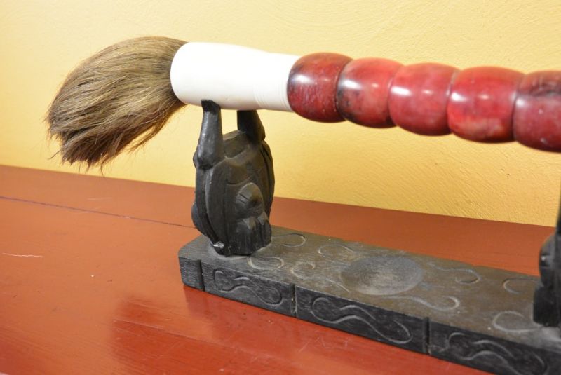 Chinesischer Pinsel Rote Steine 5