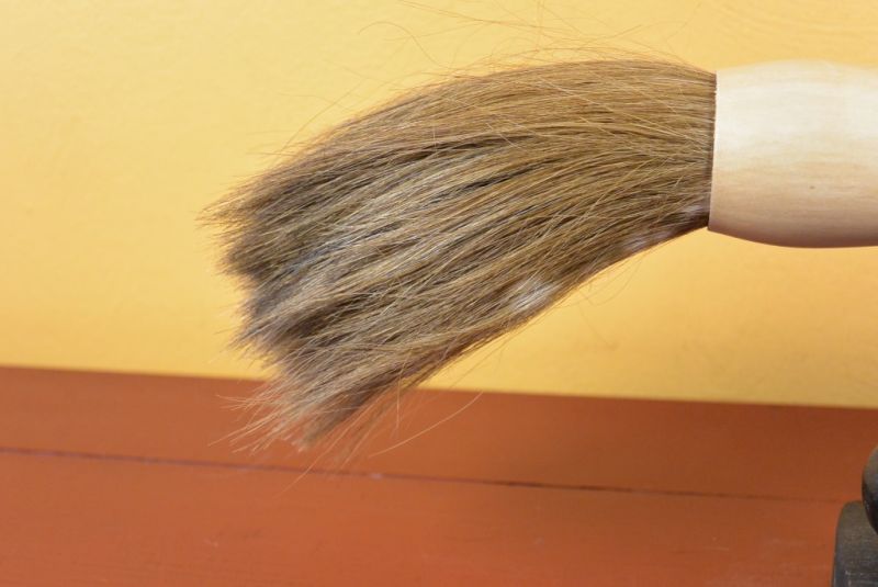 Chinesischer Pinsel Weiss Steine Holz 2