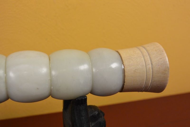 Chinesischer Pinsel Weiss Steine Holz 4