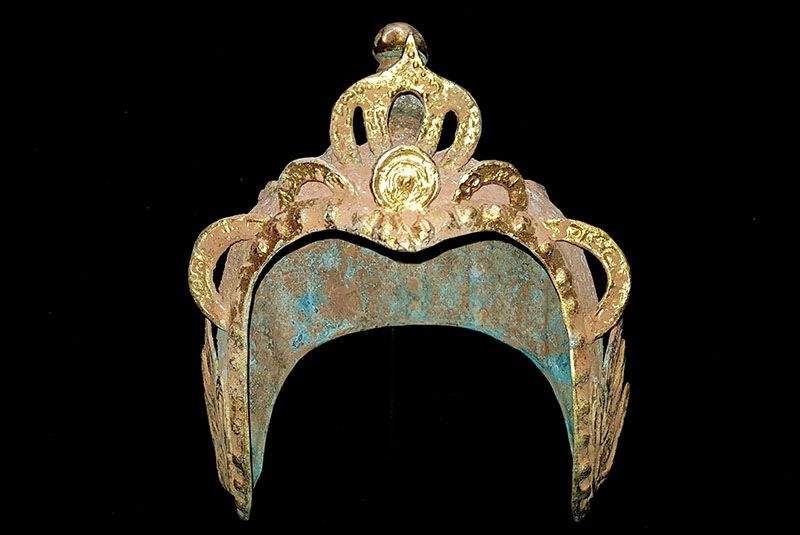Chinesischer Theatre Kappe - Bronzehelm - Militär 2 2