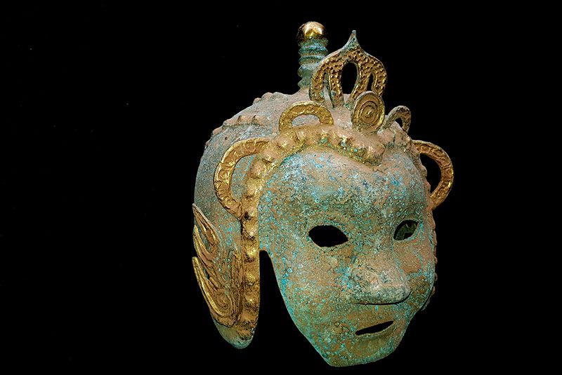 Chinesischer Theatre Kappe - Bronzehelm - Militär 2