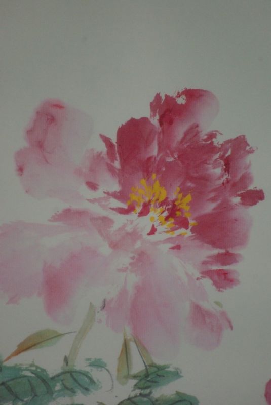 Chinesisches Aquarelle auf Seide Blumen 4