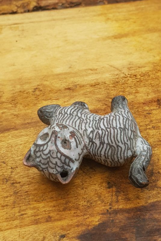 Chinesisches Cloisonné-Tiere - Weiße Katze 3