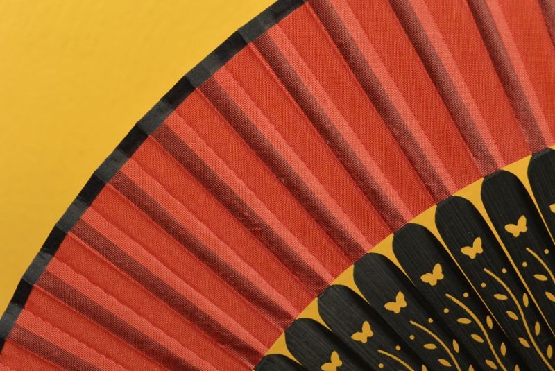 Chinesisches Gebläse Schwarz und Rot 4
