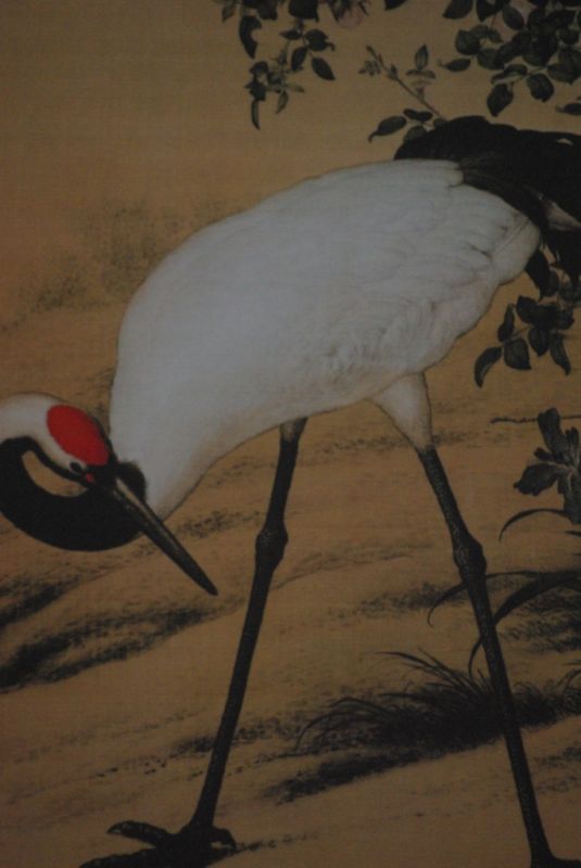 Chinesisches Gemälde auf Seide Crane 4