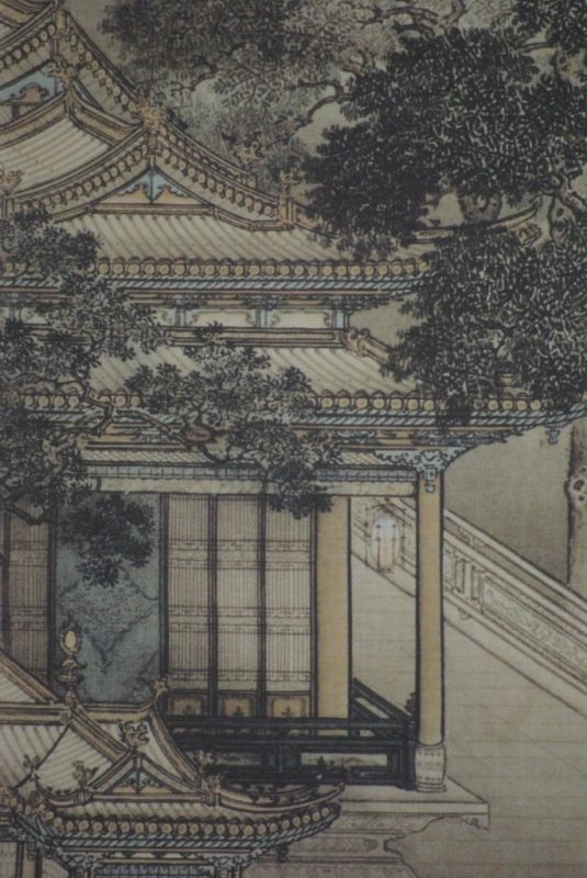 Chinesisches Gemälde auf Seide Zuhause 5