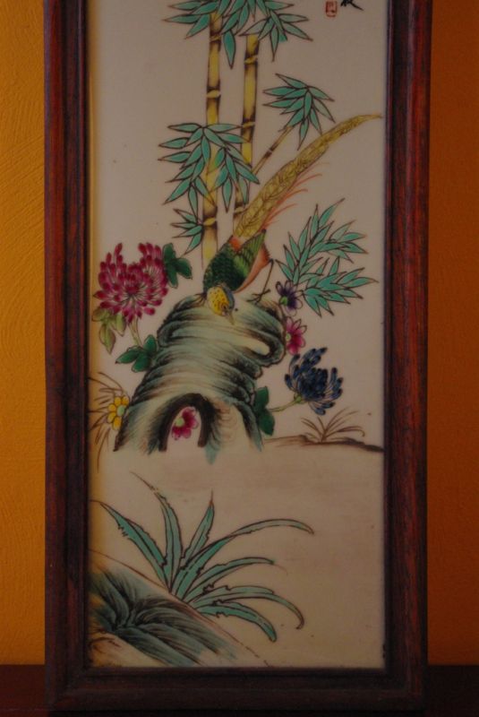 Chinesisches Holz und Porzelan Vögel 2