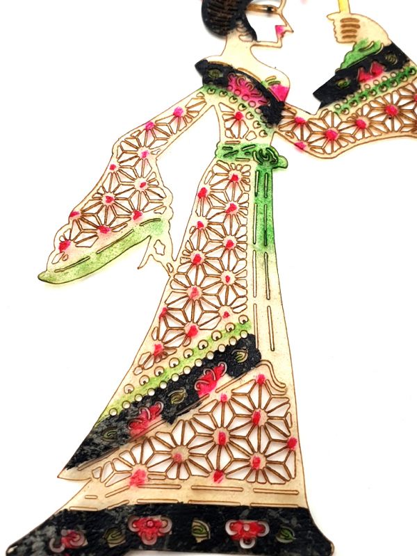 Chinesisches Theater - Marionetten Figur - der Sonnenschirm 3
