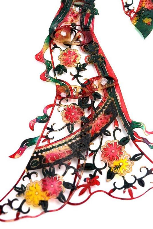 Chinesisches Theater - Marionetten Figur - Frau - mehrfarbig 3