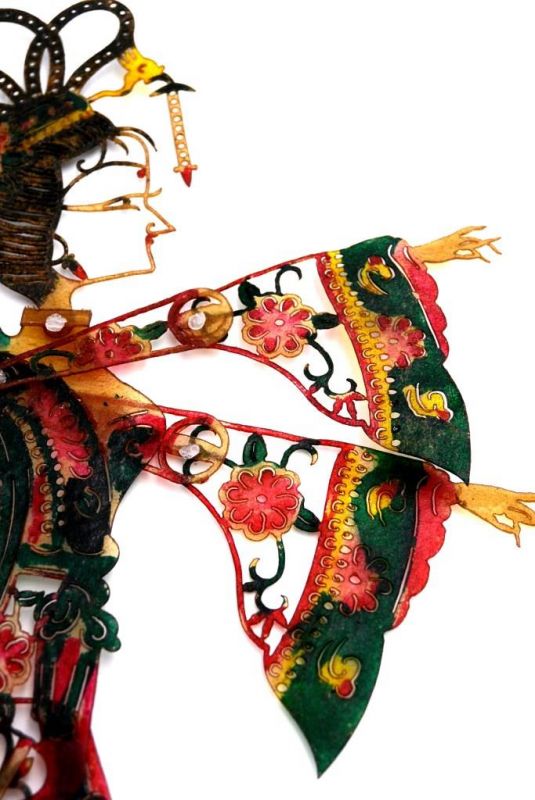 Chinesisches Theater - Marionetten Figur - Frau - mehrfarbig 4