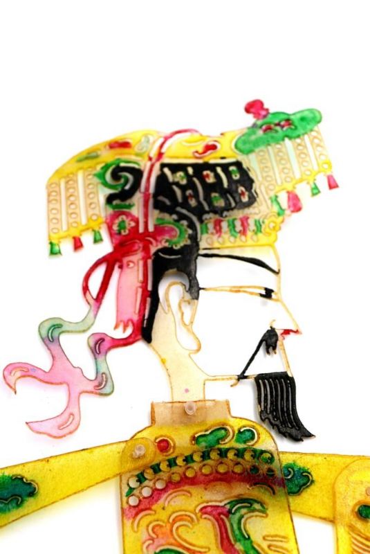 Chinesisches Theater - Marionetten Figur - Mann - Gelb 2