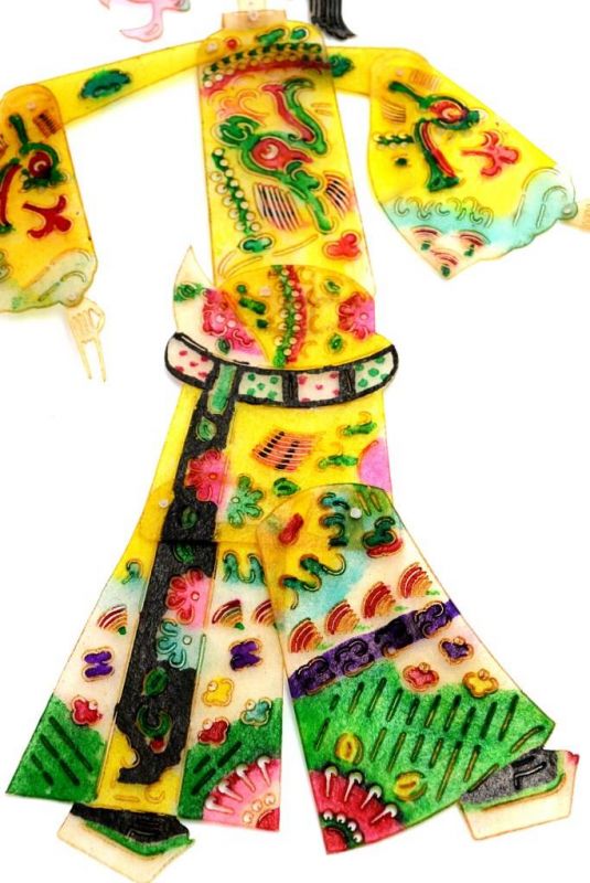 Chinesisches Theater - Marionetten Figur - Mann - Gelb 3