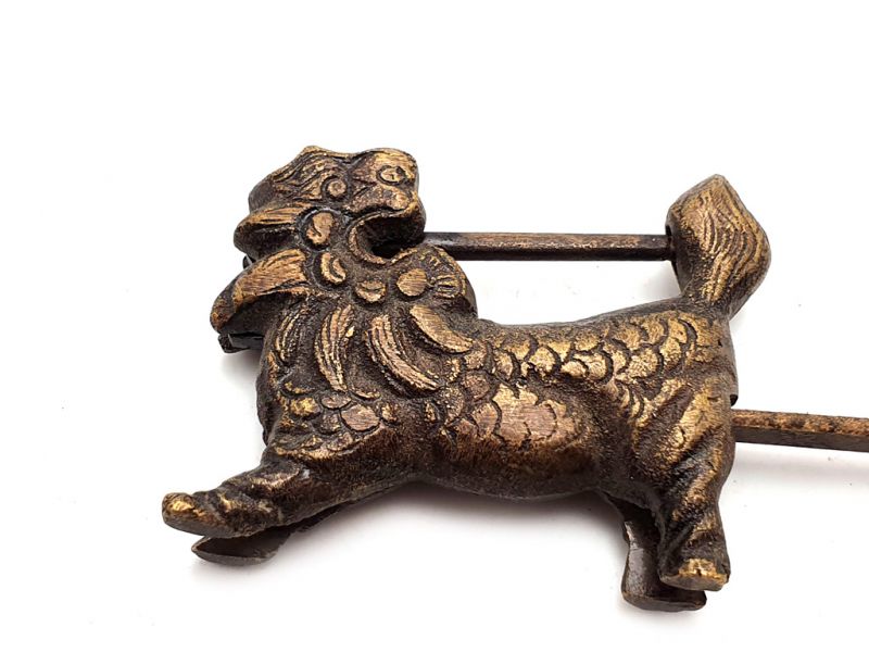 Chinesisches Vorhängeschloss Wächterlöwe 2