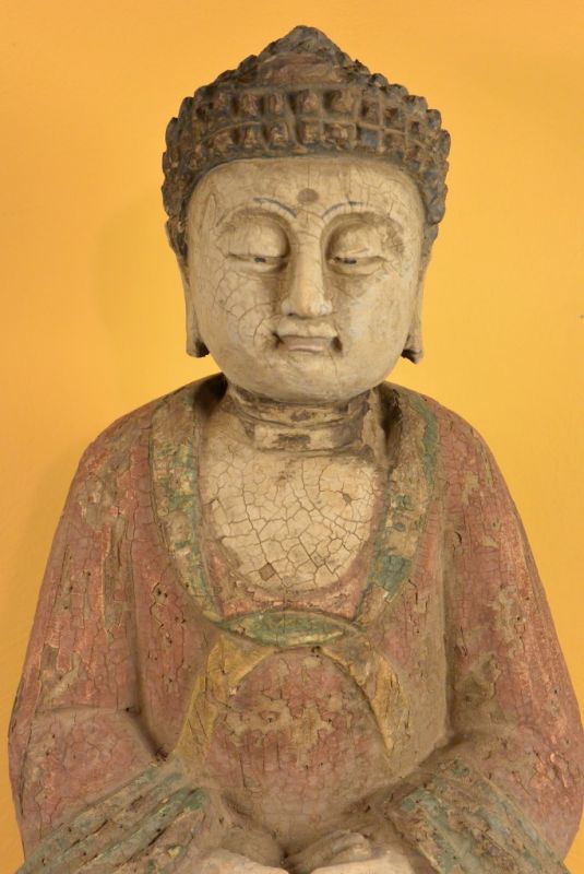 Haga clic en la imagen para ampliar Chino Buda de madera 2