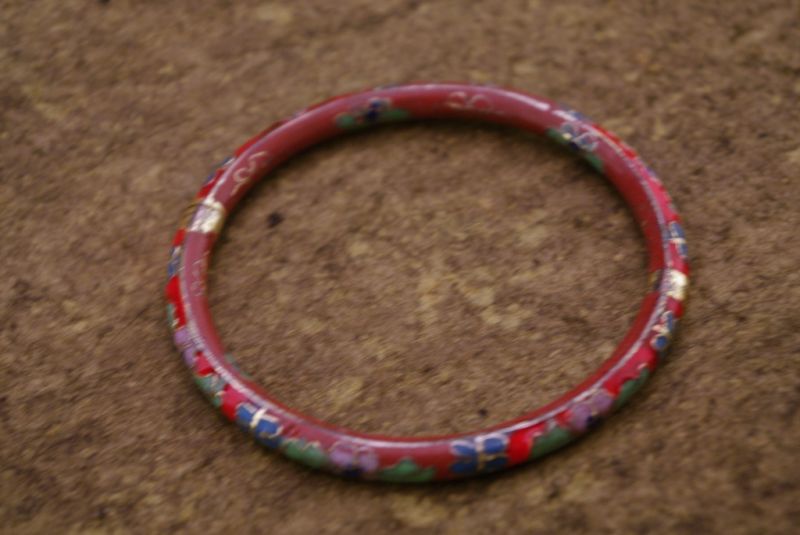 Cloisonné Armband Rot 4