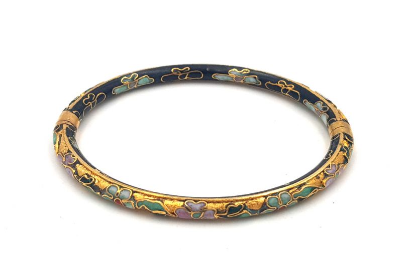 Cloisonné Armband Schwarz und golden 4