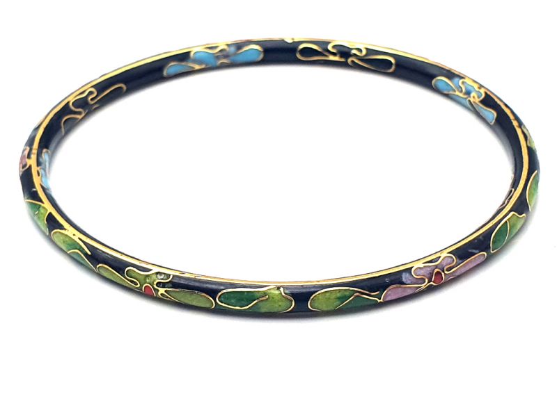 Cloisonné Bracelet Black 1