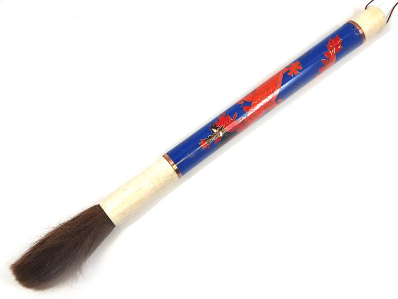 Cloisonne Calligraphy Brush Blue 1