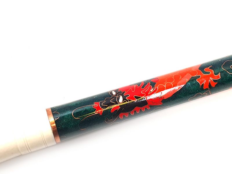 Cloisonne Calligraphy Brush Green 3