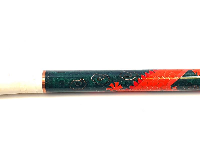 Cloisonne Calligraphy Brush Green 4