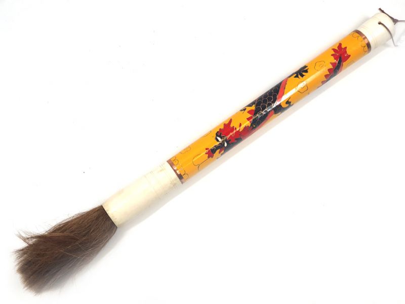 Cloisonne Calligraphy Brush - Yellow 1