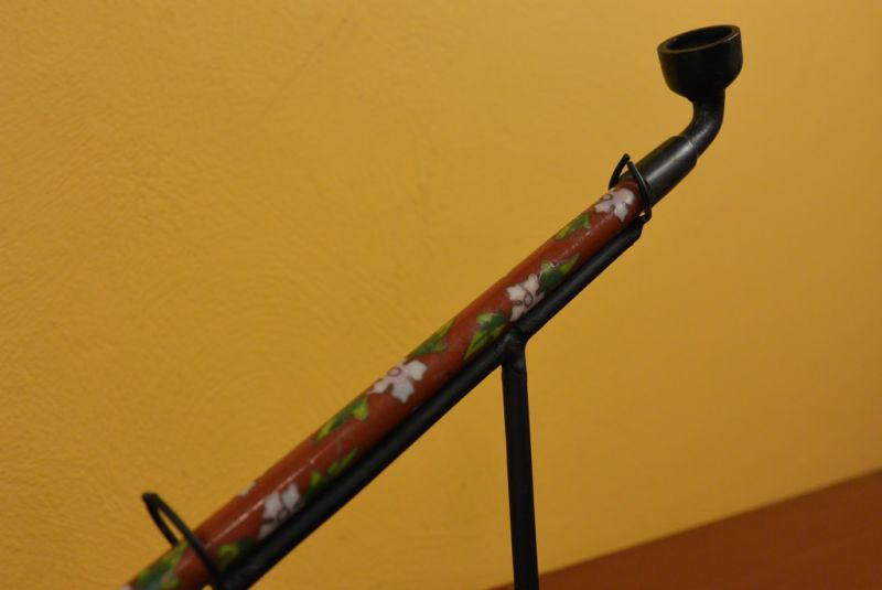Cloisonne Chinesische Tabakspfeife Rot 5