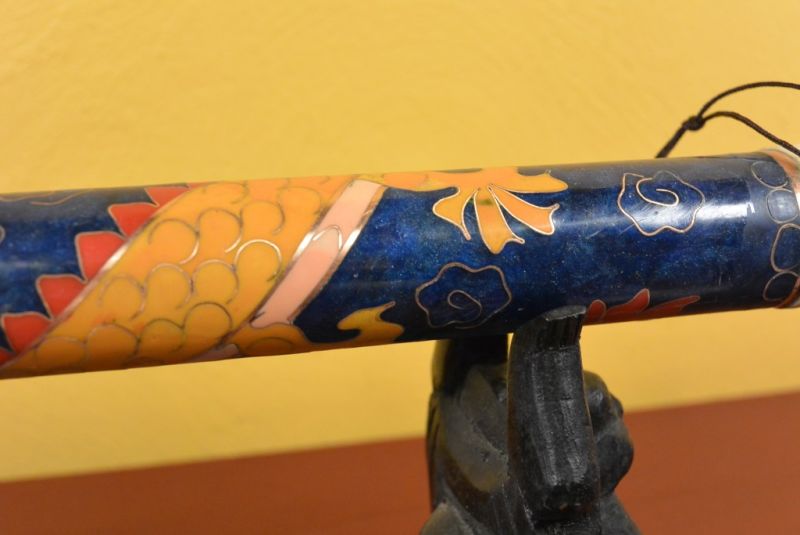 Cloisonné Kalligraphiepinsel Dunkelblau 4