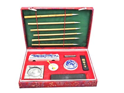 Coffret calligraphie chinoise 7 pinceaux – Milieu de gamme