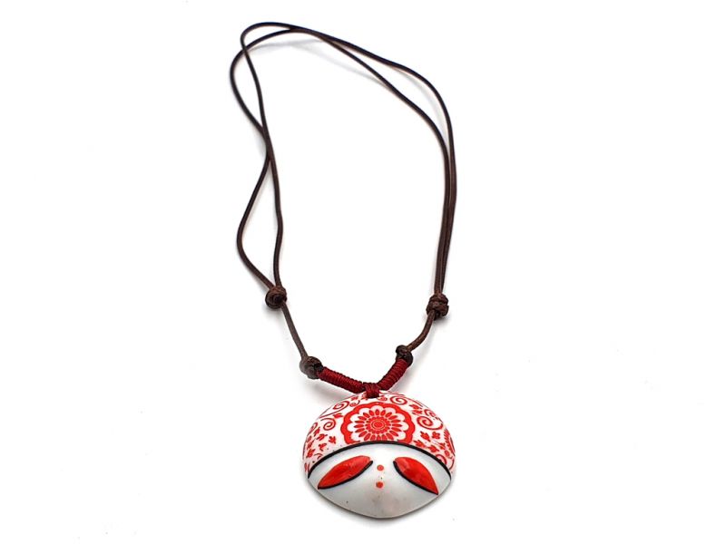 Colección de cabezas cerámica asiática - Collar - India - Jaipur 3