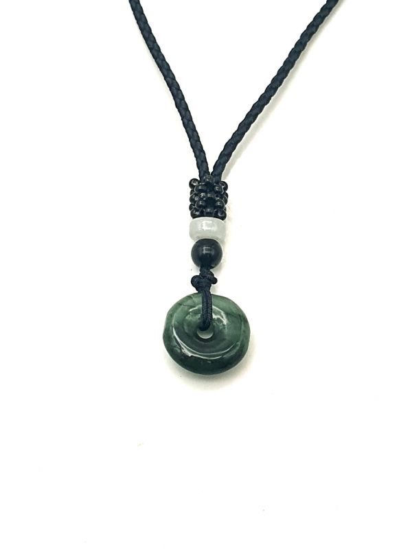 Colgante de Bi Jade - Jade genuina - Verde imperial 1