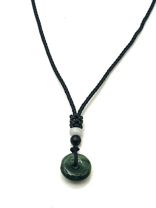 Colgante de Bi Jade - Jade genuina - Verde imperial 2
