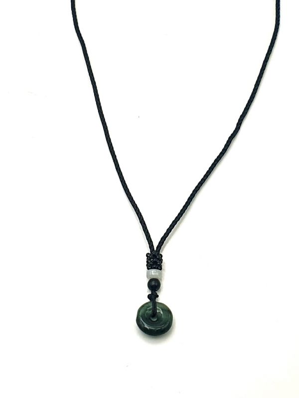 Colgante de Bi Jade - Jade genuina - Verde imperial 3