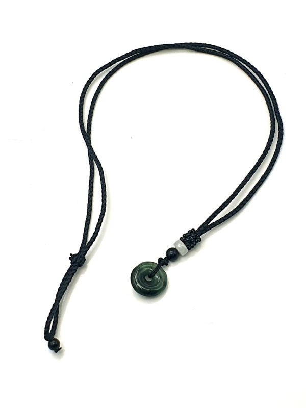 Colgante de Bi Jade - Jade genuina - Verde imperial 4