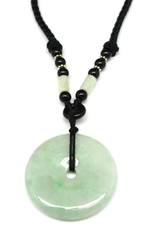 Colgante de Bi Jade Verde Claro 1