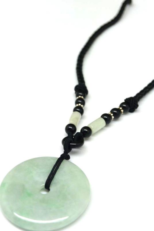Colgante de Bi Jade Verde Claro 3