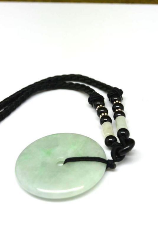 Colgante de Bi Jade Verde Claro 4
