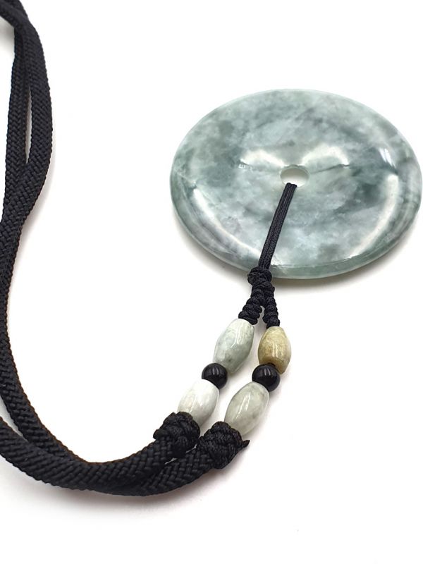 Colgante de Bi Jade Verde imperial / translúcido 3