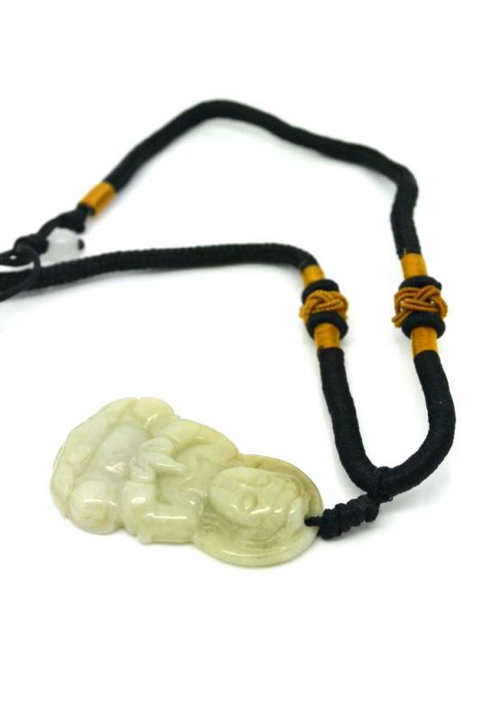 Colgante de Jade Buddha Blanco 4